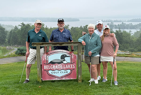 Davis company with family and friends